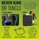 image 5 of 150ft Black Garden Snake Hose Expandable Flexible Hose Pipe & Spray Gun