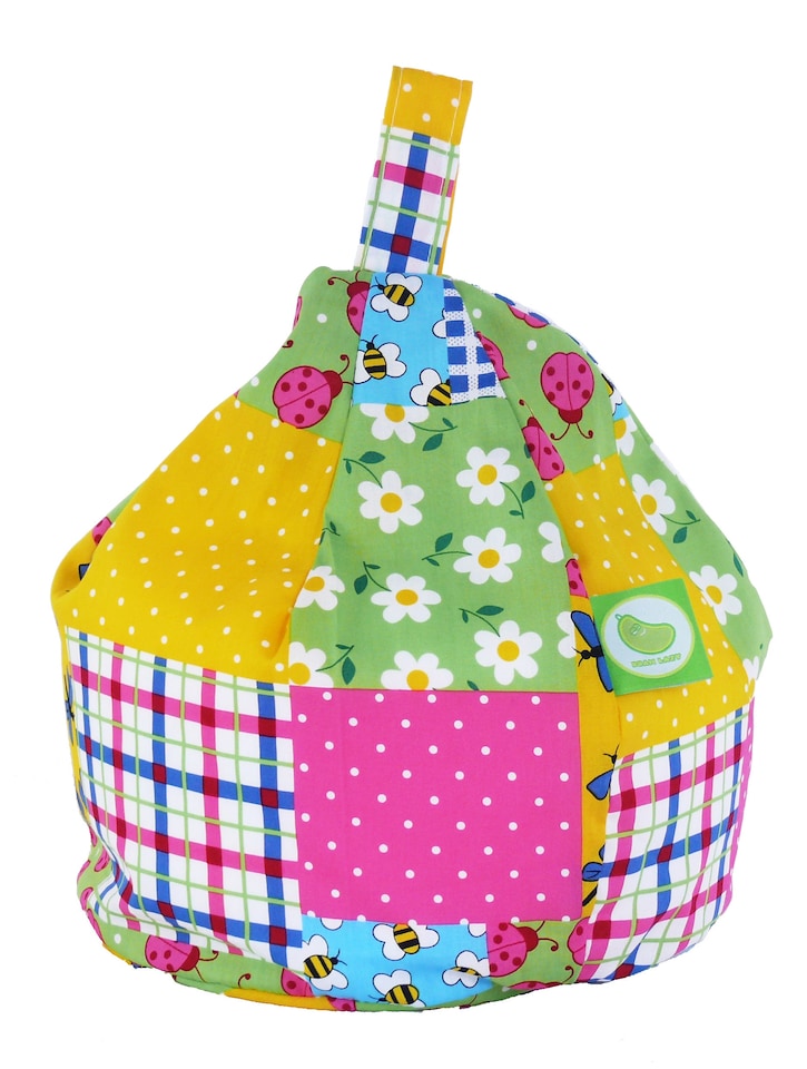 image 1 of Bean Lazy Ladybird Patchwork Tablet eReader and Book Mini Bean Bag