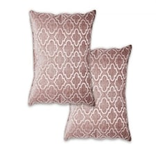 Marrakesh Cushion Cover 43cm x 43cm Dusky Pink Pink | Pink