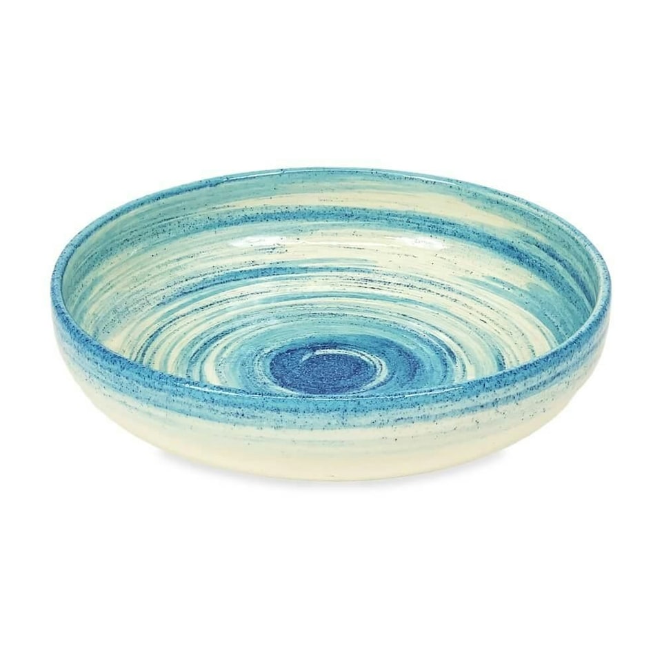 image 1 of Verano Spanish Ceramics Pastel Beach Large Bowl - 27cm Blue Blue