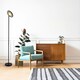 image 10 of Designer LED Uplighter Metal Floor Lamp in Matte Black with Memory Dimmer Button