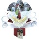 image 1 of Santa With Sack Open Christmas Pop Up Card XPOP039