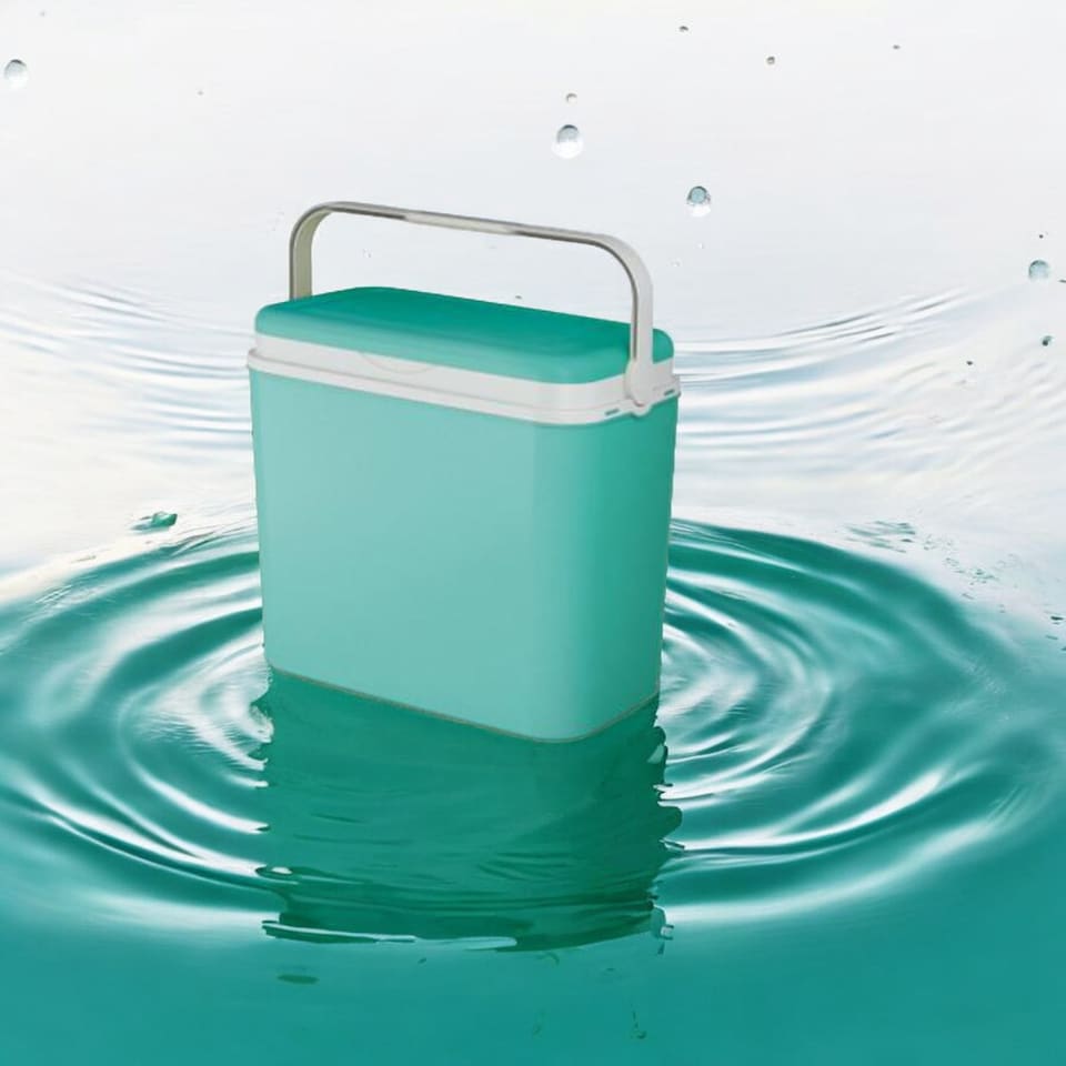 image 1 of Extra Large 36 Liter Turquoise Cooler Box