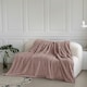 image 1 of Velosso Chunky Cord Super Soft Plush Heavy Blanket - 200cm x 240cm Pink | Blush Pink