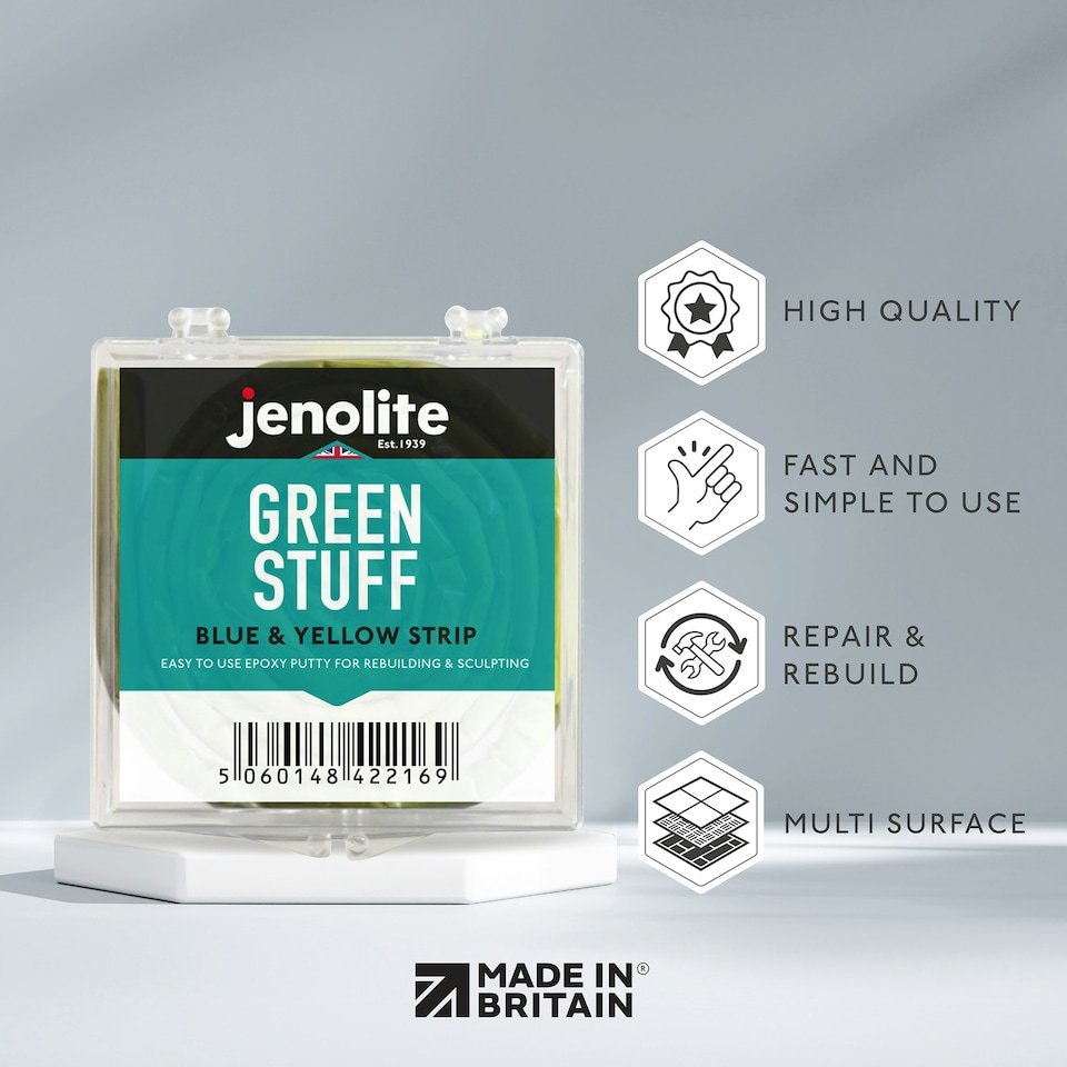 image 1 of Jenolite Kneadatite Blue/Yellow Green Stuff 36 Inch