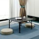 image 4 of Living and Home Square Wooden Folding Coffee Table - Black - 70cm