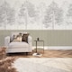 image 1 of Woodland Whisper Panel Wallpaper in Taupe | Cream | Neutral
