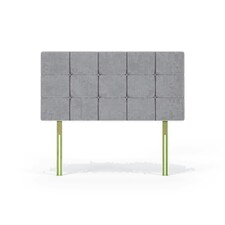 Valencia Seal Grey Naples Velvet Headboard Double N/A