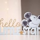 image 4 of Disney Mickey Hello Little Star Mantle Plaque Blue