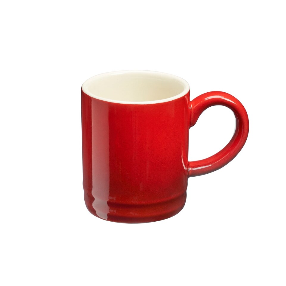 image 1 of Cooks Professional 4pc Espresso Cup Set - Stoneware Mini Mugs - 100ml | Red | Red