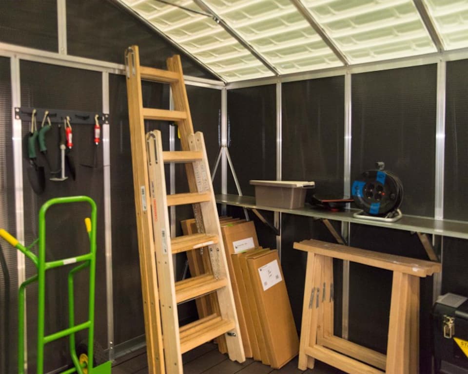 image 1 of Yukon 11X21.3 Shed - Polycarbonate - L643 x W332 x H252 - Dark Grey