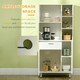 image 4 of HOMCOM Freestanding Kitchen Storage Unit w/ Cupboards, Cabinets