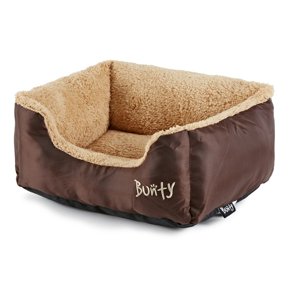 image 1 of Fleece Dog Bed - Washable - Bunty Deluxe Brown | S