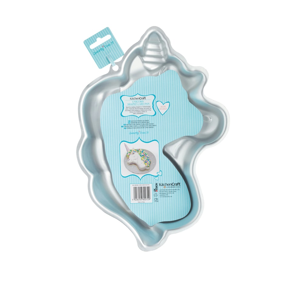 image 1 of KitchenCraft Cake Pan Unicorn Shaped Silver | ONE SIZE