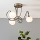 image 2 of BHS Soni 3 Light Flush Ceiling Light | Bronze | Antique Brass | 1