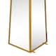 image 4 of The Obelisk - New Gold Metal Edged Mirrored Garden Ornament 47" X 10" X 10" (120CM X 25CM X 25CM) Gold
