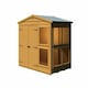 image 5 of Sun Hut 6 x 4 Feet Potting Shed - L119 x W185.8 x H214.6 cm | Brown