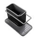 image 1 of Living and Home Kitchen Sink Storage Sponge Cloth Holder - Black & Grey