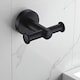 image 8 of Showerdrape Modernity Black Stainless Steel Wall Mounted 7 Piece Bathroom Accessory Set | Multi | 1