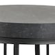 image 6 of Strington Round Bedside Table 1 Shelf in Matt Black Black