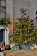 image 2 of Slate Velvet Mistletoe Tree Skirt - Velvet - L0.5 x W80 x H80 cm - Slate