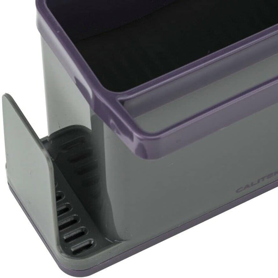 image 1 of CALITEK Sink Caddy Washing Up Organiser with Removable Drip Tray Purple