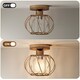 image 8 of Emitto Crystal Ceiling Light Semi Flush Mount Chandelier Modern Hallway | Gold