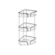 image 1 of Showerdrape Dante Black Freestanding Corner Floor Caddy | Black | 1