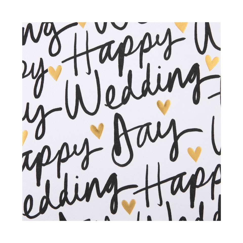 image 1 of Hallmark Wedding Card - Inkwave Typography Design