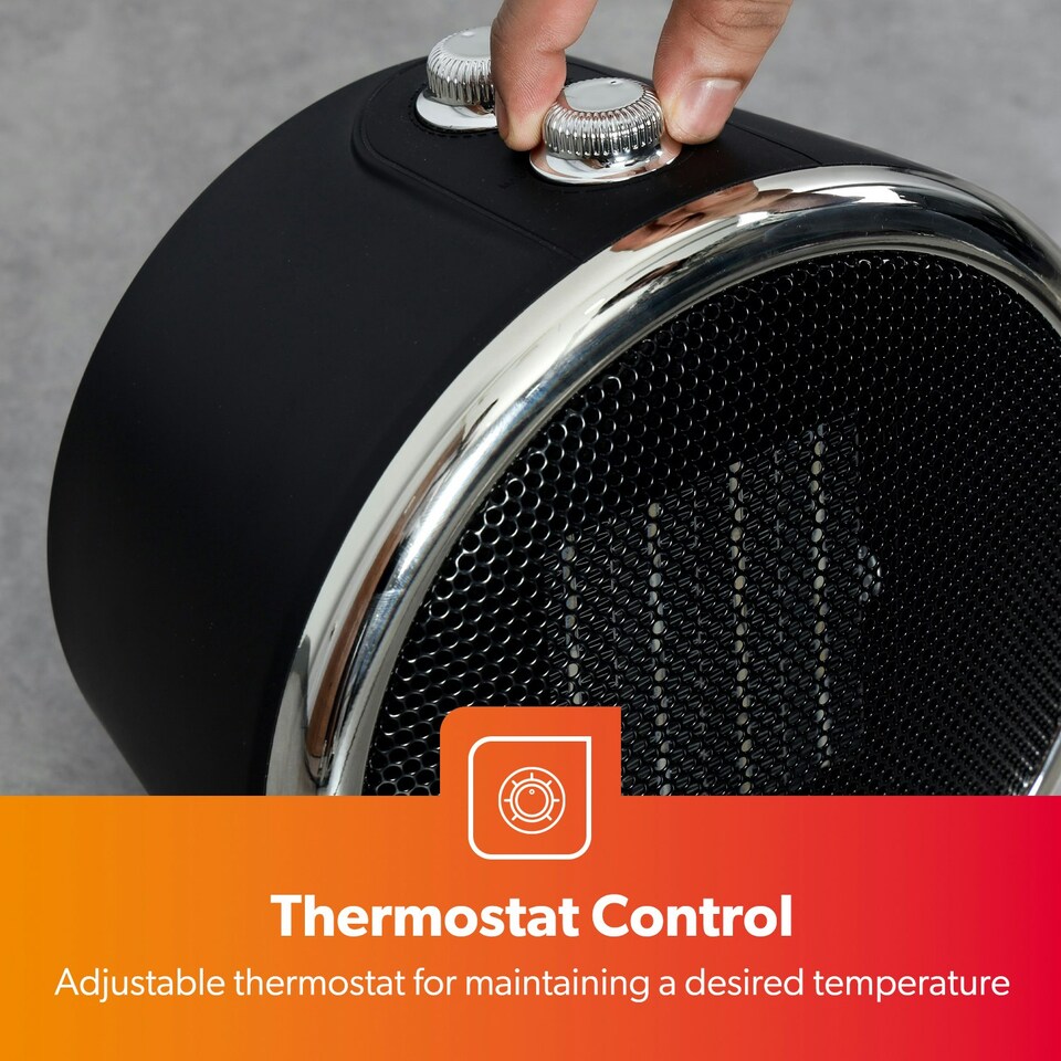 image 1 of GEEPAS PTC Heater, Black