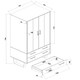 image 6 of Core Products Texas, 2 Door, 2 Drawer Wardrobe H176cm x W76.5cm x L53cm Grey