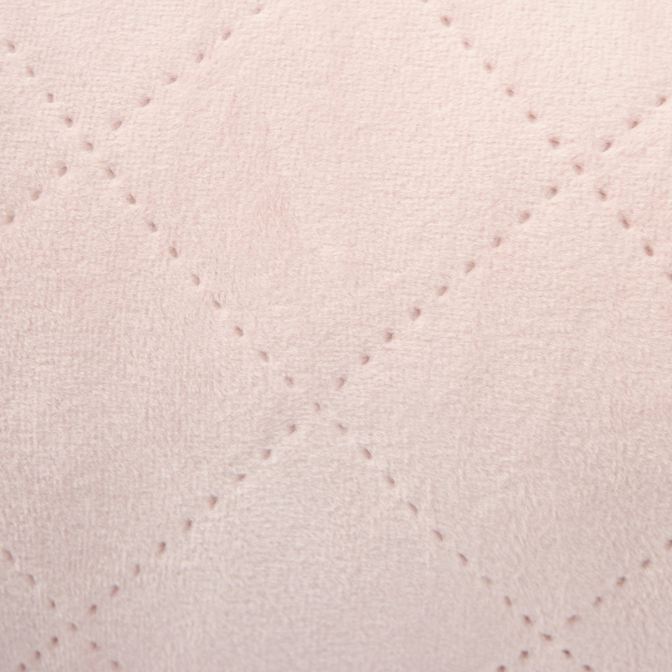 image 1 of OHS Matte Velvet Pinsonic Long Body Pregnancy Soft Plush Cosy Body Bolster Pillow Cushion Pink | Blush Pink | 45 x 135cm