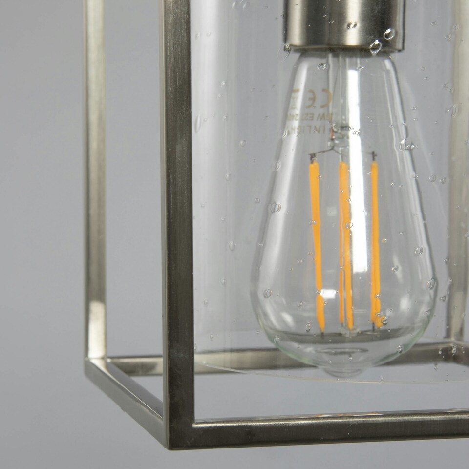 image 1 of BHS Hardy 3 Light Diner Pendant, Nickel