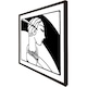 image 3 of Art deco woman (Picture Frame) White | XL