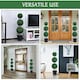image 4 of Outsunny 2 PCS Artificial Boxwood Three Balls Tree Decorative  Plant Leaves