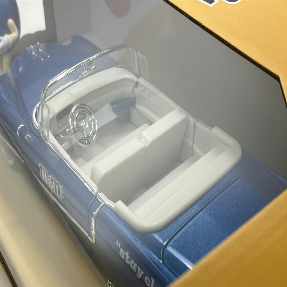 image 1 of M&M's Blue Figure and 1956 Cadillac Eldorado 1:24 Scale Jada 33726 253255067