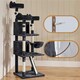 image 6 of Yaheetech 175 cm Plush Cat Tower with Condos Black
