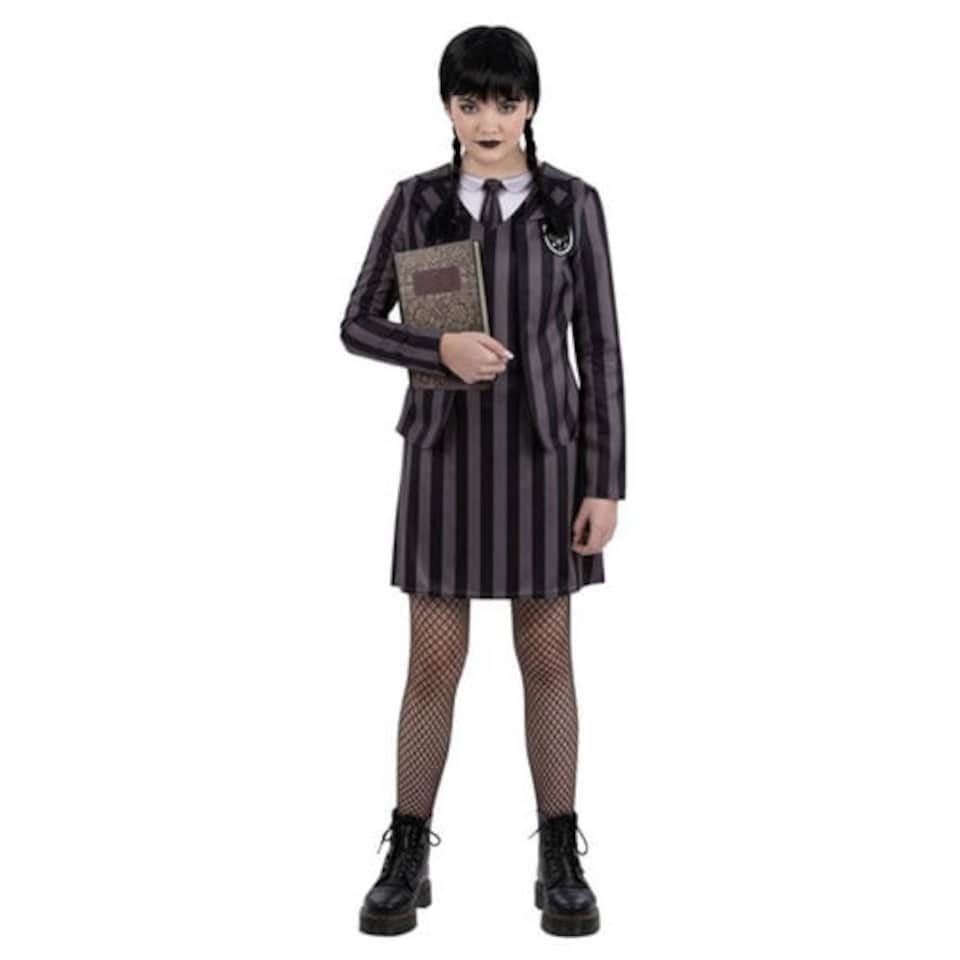 image 1 of Gothic School Uniform Girls Fancy Dress Costume Kids Large - Age 10-12