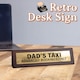 image 3 of Wooden Desk Sign - Dad's Taxi