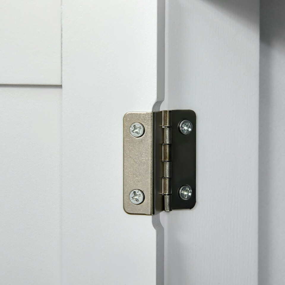 image 1 of kleankin Bathroom Floor Storage Cabinet w/ 2 Drawers Door Cupboard White