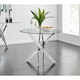 image 5 of Furniturebox Novara Chrome Round Glass Dining Table