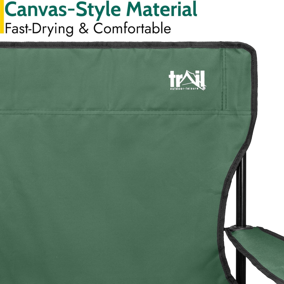 image 1 of Folding Camping Chair - Green