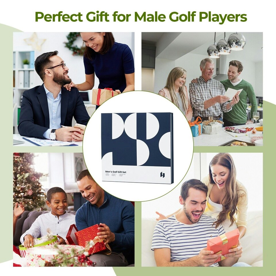 image 1 of COSTWAY Golf Gift Set for Men Complete Golf Accessories Set
