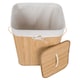 image 3 of Laundry Basket - washing hamper with lid, removable laundry bag, 2 handles | Brown | beige | 72 L | 1