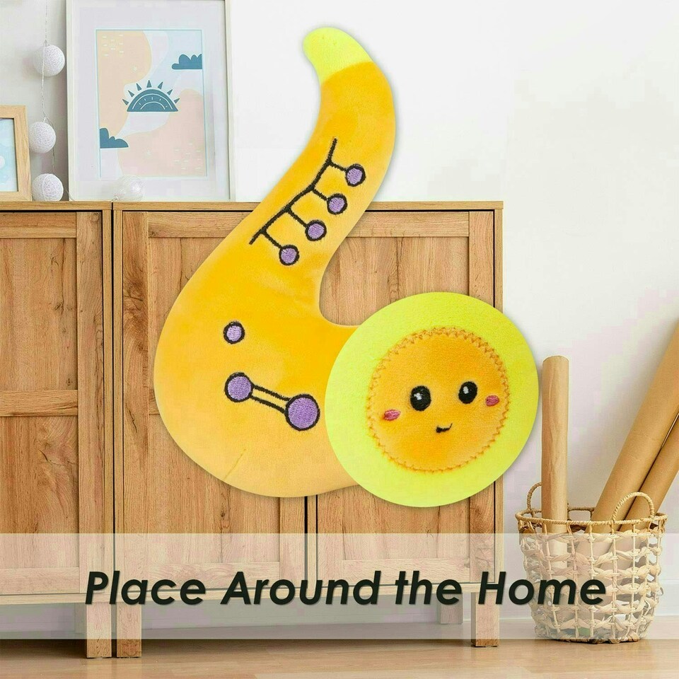 image 1 of Saxophone Soft Toy Cute Plushie Huggable Cuddly Stuffed Toy 16cm Yellow