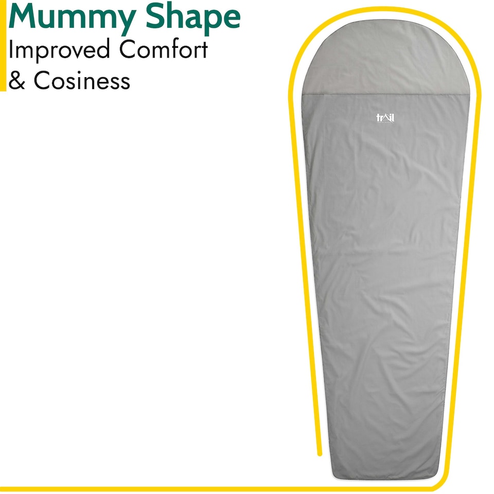 image 1 of Mummy Sleeping Bag Liner