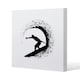 image 1 of Surfer Silhouette (Canvas Print) 46 x 46 x 4cm