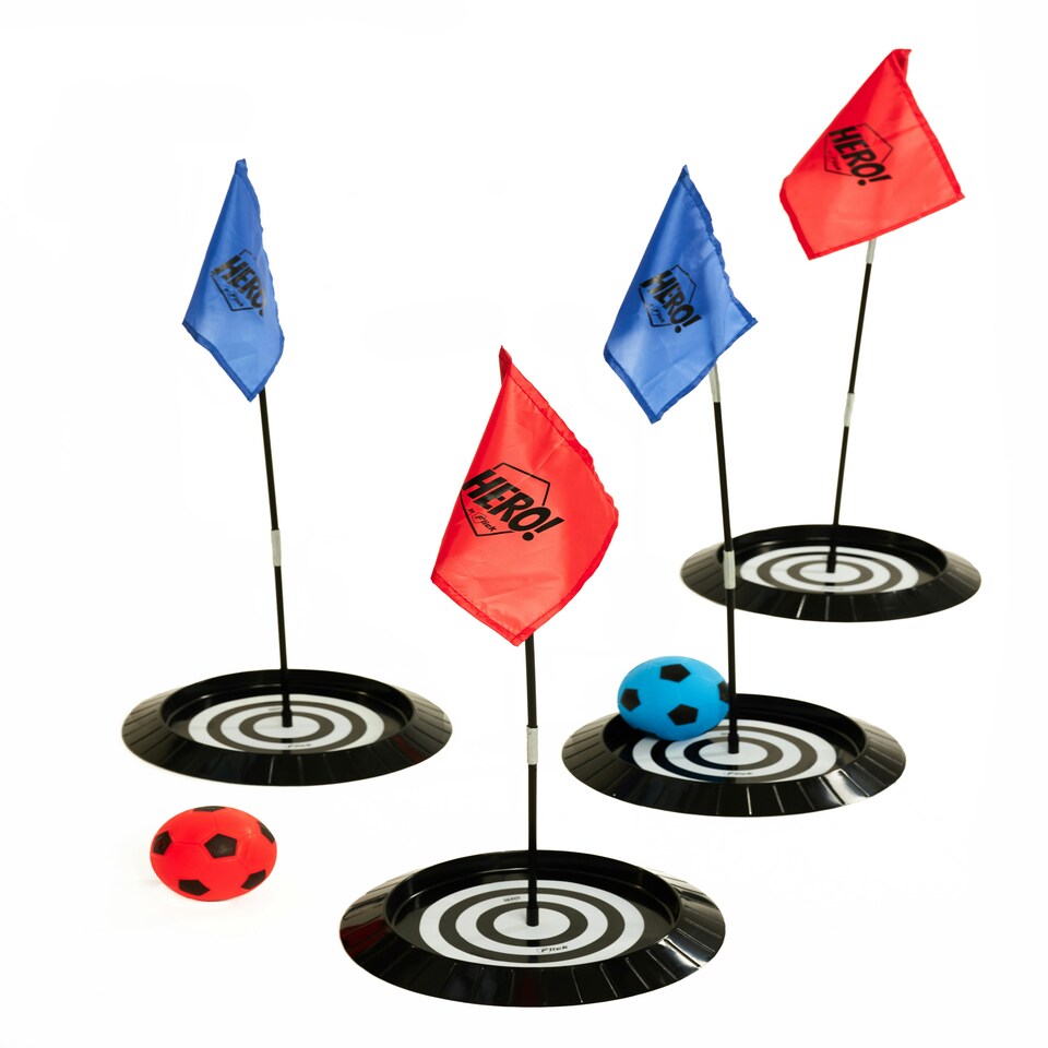 image 1 of Football Flick HERO Foot Golf Target Course for Children Portable Football Training Equipment for Kids