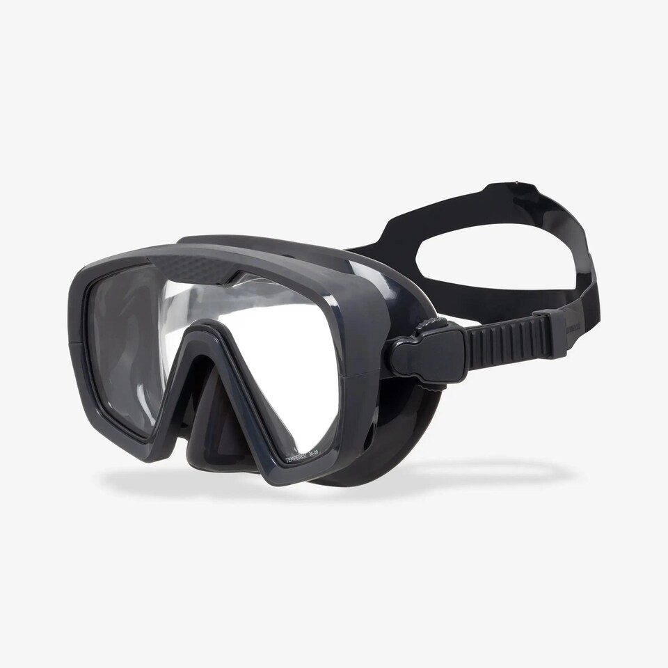 image 1 of Decathlon Anti-Fog Diving Mask 100 With Silicone Strap