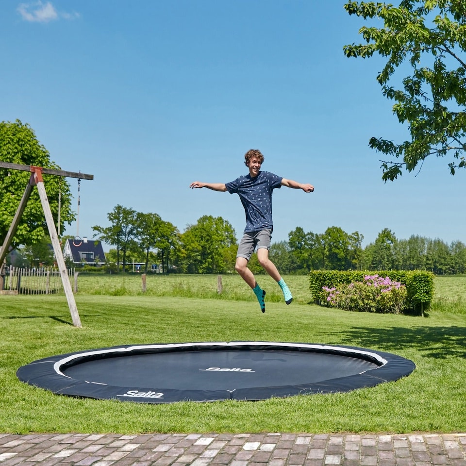 image 1 of 13ft Salta Black Royal Baseground Round Trampoline